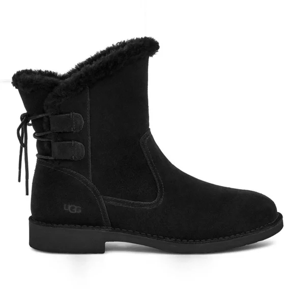 UGG Women's Black Suede Boots Size 8 - Picture 3 of 9